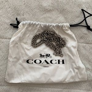 Coach Dinky Chain Strap Silver